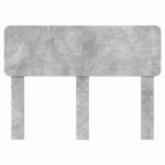 vidaXL Tête de lit Gris béton 120 cm Bois d'ingénierie