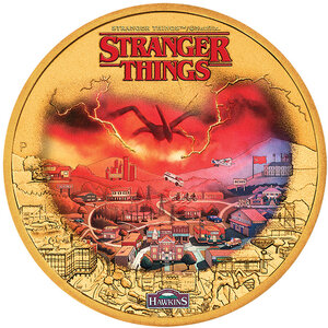 Monnaie HAWKINGS Stranger Things Cupronickel 1$ Tuvalu 2026 (PRÉCOMMANDE)