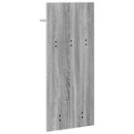 vidaXL Porte-manteau mural avec étagère Montage mural Sonoma gris 90 x 40 x 10 cm