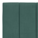 vidaXL Lit avec matelas vert foncé 100x200 cm velours