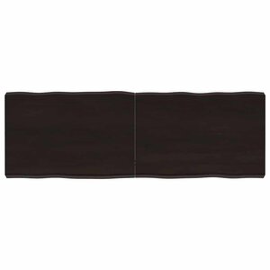 vidaXL Dessus de table bois massif traité bordure assortie