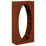 VidaXL Étagère à bois 50x23x100 cm acier résistant aux intempéries