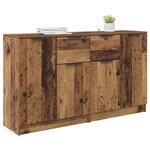 vidaXL Buffets 2 Pièces Bois Ancien 60 x 30 x 70 cm Bois d'ingénierie