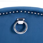 vidaXL Chaises à manger lot de 4 Bleu Velours