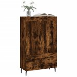 vidaXL Buffet haut chêne fumé 69 5x31x115 cm bois d'ingénierie