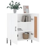 vidaXL Buffet blanc 69 5x34x90 cm bois d'ingénierie