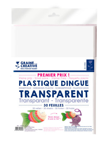 Plastique Dingue Transparent 30 feuilles Premier Prix