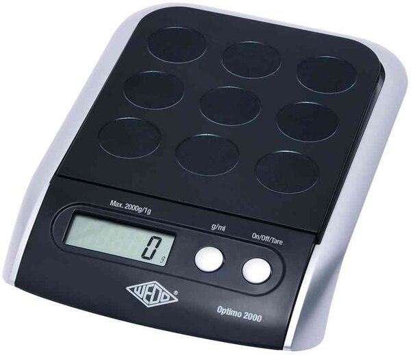 Balance électronique universelle optimo, 2 kg max noir/argent wedo