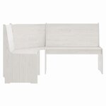 vidaXL Ensemble à manger REINE 3 Pièces blanc bois de pin massif