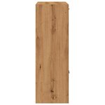 vidaXL Bibliothèque chêne artisanal 60 5x30x90 cm bois d'ingénierie