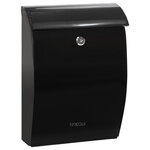Boîte aux lettres en plastique  Mininova E5334  Robuste  Anticorrosion  Noir