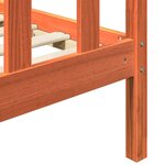 vidaXL Cadre de lit 2 Pièces Cire marron 205 5 x 185 5 x 100 cm