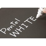 Marqueur PAINT Permanent X100W Pointe ogive 2 9 mm Blanc PENTEL