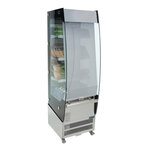 Vitrine réfrigérée murale - 220 l - polar - r290 - acier inoxydable220