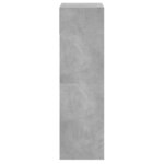 vidaXL Armoire à chaussures gris béton 60x34x116 cm bois d'ingénierie