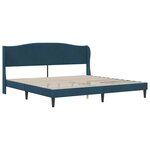 vidaXL Cadre de lit avec tête de lit Bleu 200 x 200 cm Velours