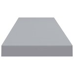 vidaXL Étagères murales flottantes 4 Pièces gris 90x23 5x3 8 cm MDF