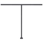 vidaXL Auvent automatique avec capteur de vent et LED 300x250 cm Crème