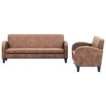 vidaXL Tables de chevet 2 Pièces Gris béton 40x30x30 cm Bois ingénierie