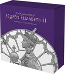 Pièce de monnaie en argent 10 dollars g 155.5 (5 oz) millésime 2023 queen elizabeth ii 70 year queen elizabeth ii