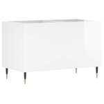vidaXL Armoire à disques blanc brillant 74 5x38x48cm bois d'ingénierie