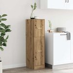 vidaXL Armoire d'apothicaire chêne artisanal bois d'ingénierie