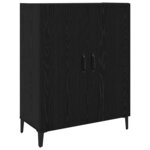 vidaXL Haut Armoire 2 Pièces Chêne noir Bois d'ingénierie