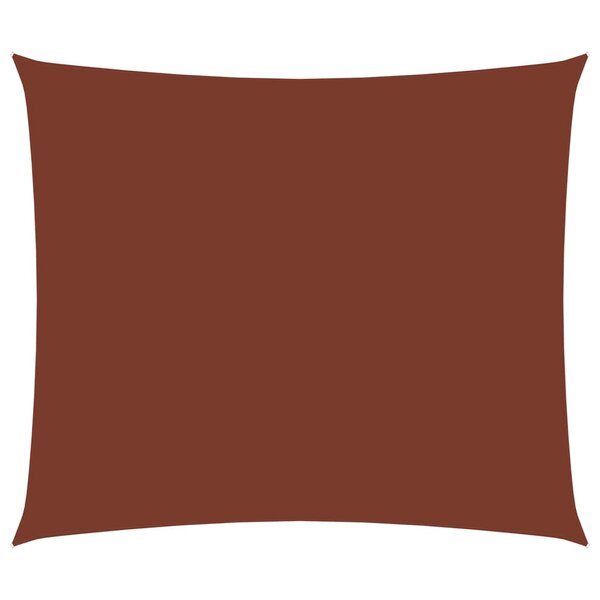 vidaXL Voile de parasol tissu oxford rectangulaire 3 5x5 m terre cuite