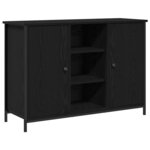 vidaXL Buffet Chêne noir 100 x 35 x 70 cm