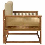 vidaXL Sofa de milieu extérieur Naturel