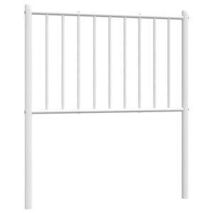 vidaXL Tête de lit de remplacement métal blanc 75 cm