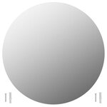 vidaXL Miroir mural 50 cm Rond Verre