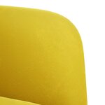 vidaXL Fauteuil avec accoudoirs jaune 54 cm velours
