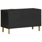 vidaXL Meuble TV noir 80x33x46 cm bois d'ingénierie