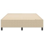 vidaXL Cadre de lit plateforme Vert gris 140 x 190 cm tissu