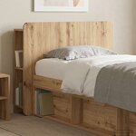 vidaXL Cabinet de Tête de Lit Chêne artisanal Bois d'ingénierie