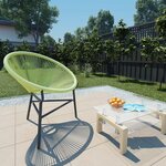 vidaXL Chaise de jardin Acapulco Résine tressée Vert