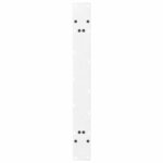 vidaXL Pieds de table à manger en forme de A  2 pièces  blanc  100 x (72-73) cm  acier