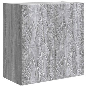 vidaXL Armoire Murale 59 x 31 x 60 cm Bois d'ingénierie Sonoma gris