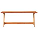 vidaXL Banc extérieur Marron 119 x 35 x 47 cm Bois de pin massif