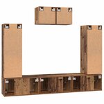 vidaXL Ensemble meuble TV 7 Pièces Bois Ancien Bois d'ingénierie