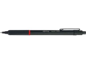 Stylo bille Rétractable rapid PRO NOIR Mat Pointe M Encre Bleue ROTRING