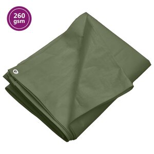 vidaXL Bâche 260 g/m² 3x6 m Vert PEHD