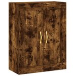 vidaXL Buffet haut Chêne fumé 69 5x34x180 cm Bois d'ingénierie