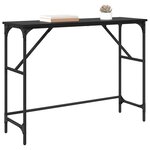 vidaXL Table console Chêne noir 100 x 32 x 75 cm Bois d'ingénierie