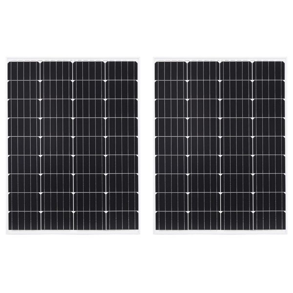 Vidaxl panneaux solaires 2 pcs 100 w monocristallin verre de sécurité