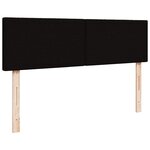VidaXL Cadre de lit ottoman avec matelas noir 180x200cm tissu