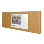 CIME Pieds de table en forme de X 77 8x71 cm Bois et métal Naturel