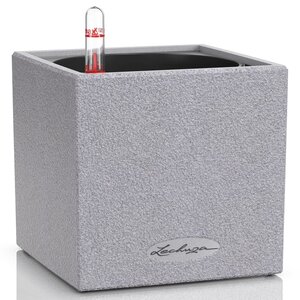 Lechuza jardinière de table canto stone 14 all-in-one gris pierre