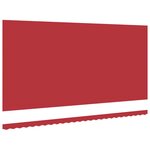 vidaXL Toile de rechange pour store banne Rouge 600 × 350 cm Toile